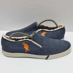 Margaritaville Spinnaker Parrot Slip-On Blue Boat Shoes.